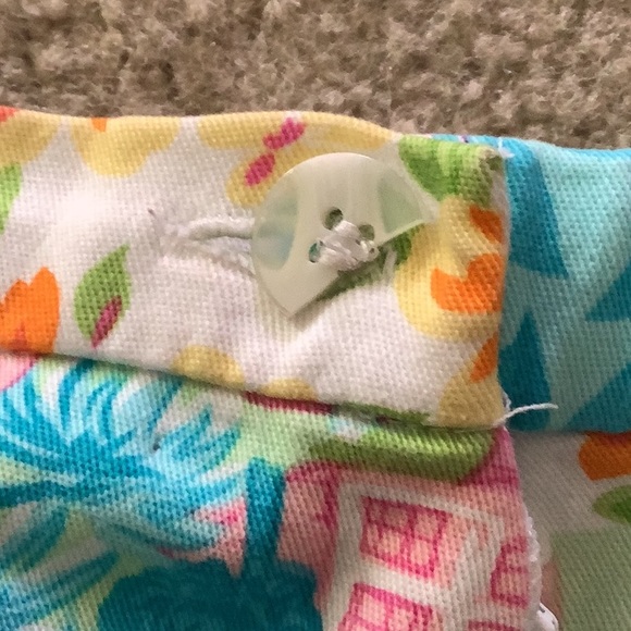 Briggs capris summer colors size 8P in great shapeYellow blue pink orang… - Picture 11 of 11